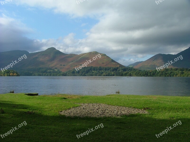 Keswick Mountains Water Lake Moody