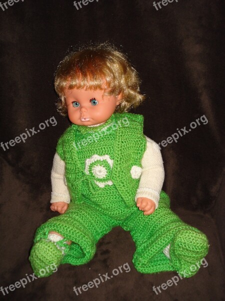 Doll Blond Baby Toy Child