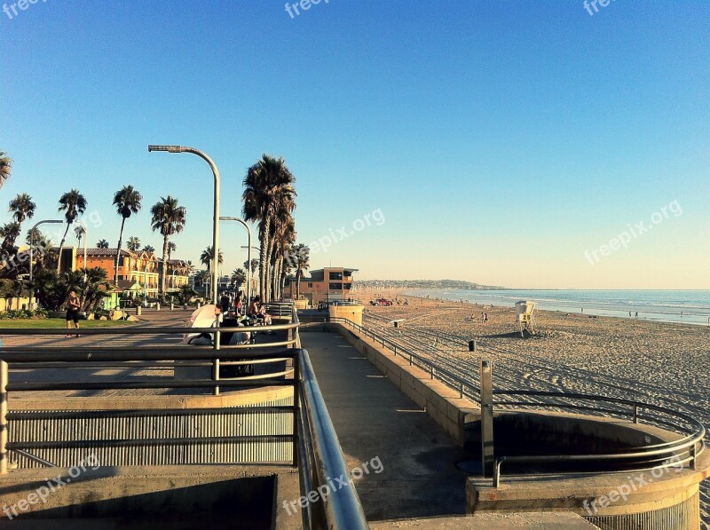 Pacific Beach San Diego Boardwalk California Water