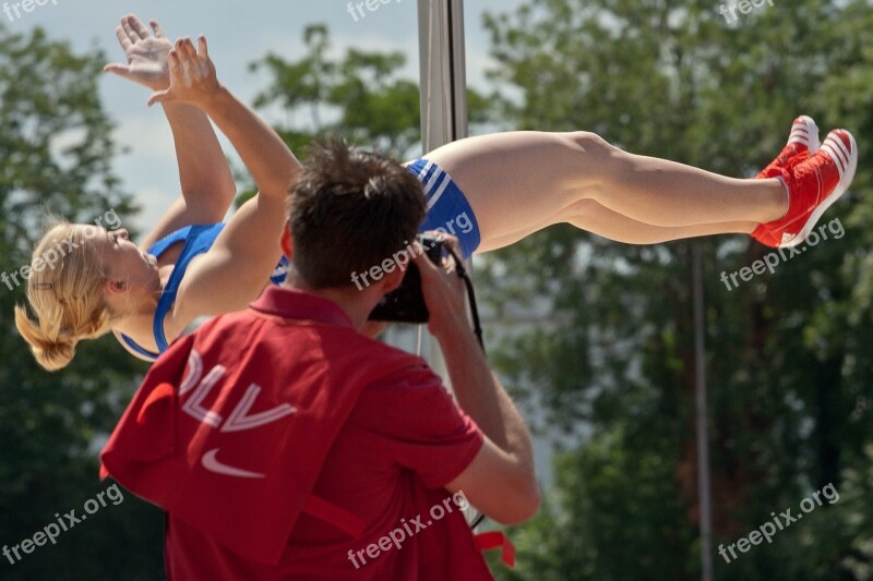 Athletics Pole Vault Sport Junior Gala Mannheim Free Photos