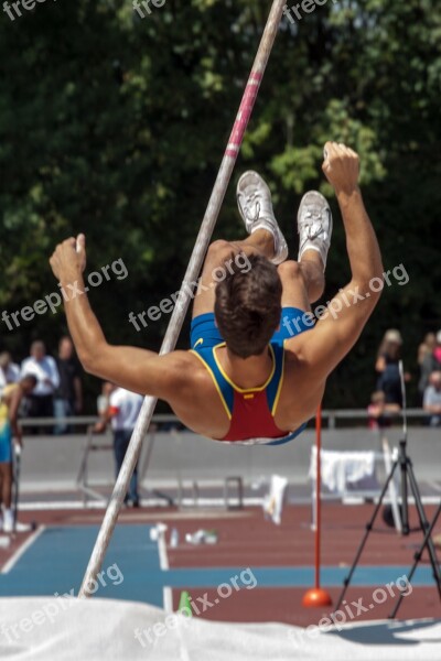 Athletics Pole Vault Sport Junior Gala Mannheim Free Photos