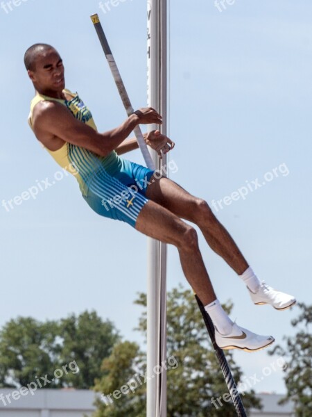 Athletics Pole Vault Sport Junior Gala Mannheim Free Photos