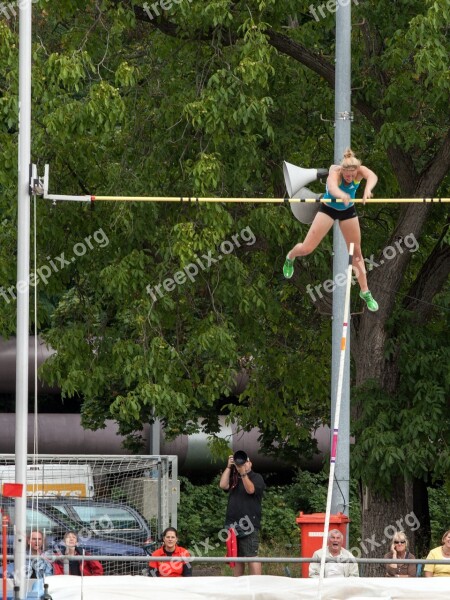 Athletics Pole Vault Sport Junior Gala Mannheim Free Photos