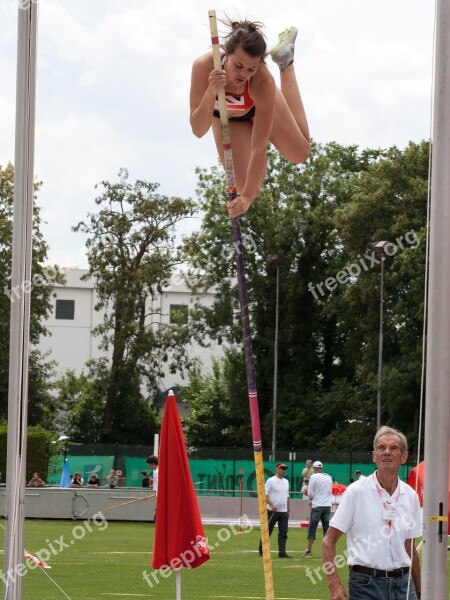 Athletics Pole Vault Sport Junior Gala Mannheim Free Photos