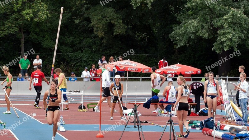 Athletics Pole Vault Sport Junior Gala Mannheim Free Photos