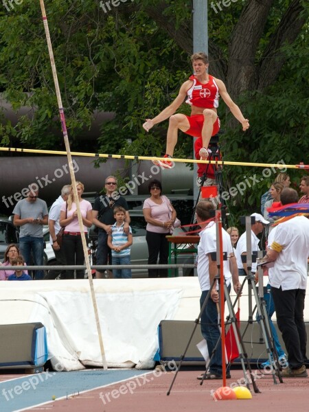 Athletics Pole Vault Sport Junior Gala Mannheim Free Photos