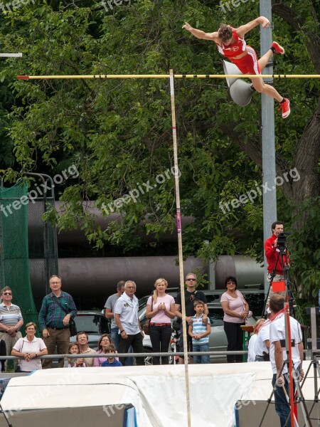 Athletics Pole Vault Sport Junior Gala Mannheim Free Photos