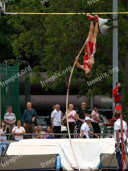 Athletics Pole Vault Sport Junior Gala Mannheim Free Photos