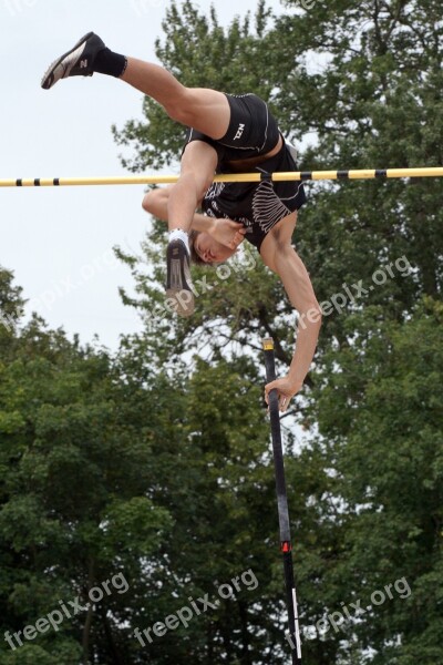 Athletics Pole Vault Sport Junior Gala Mannheim Free Photos