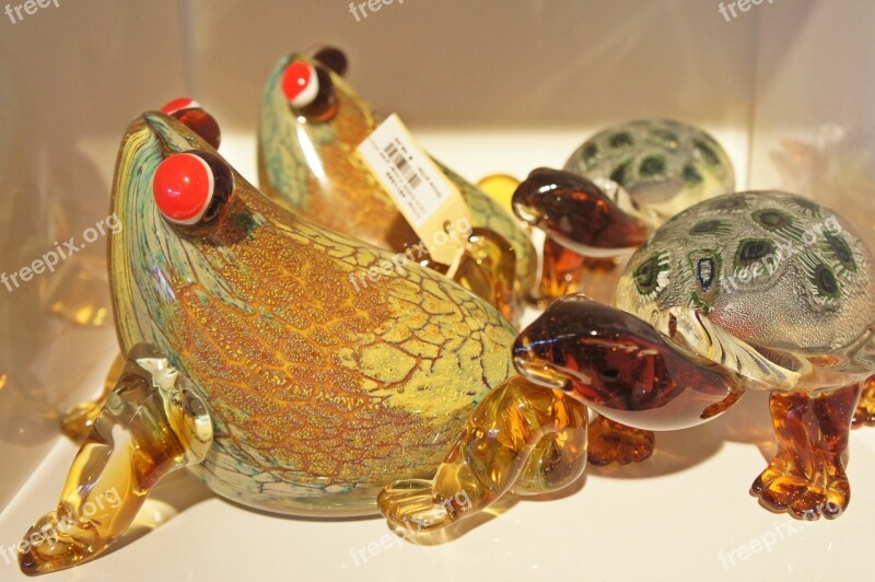 Art Glass Decorating Frog Creative