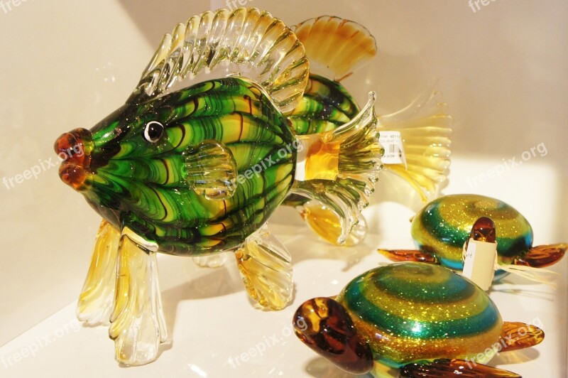 Art Glass Decorating Creative Fish