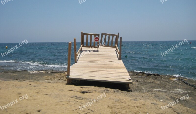 Spain Jetty To Nowhere No Entry Tilting Bent