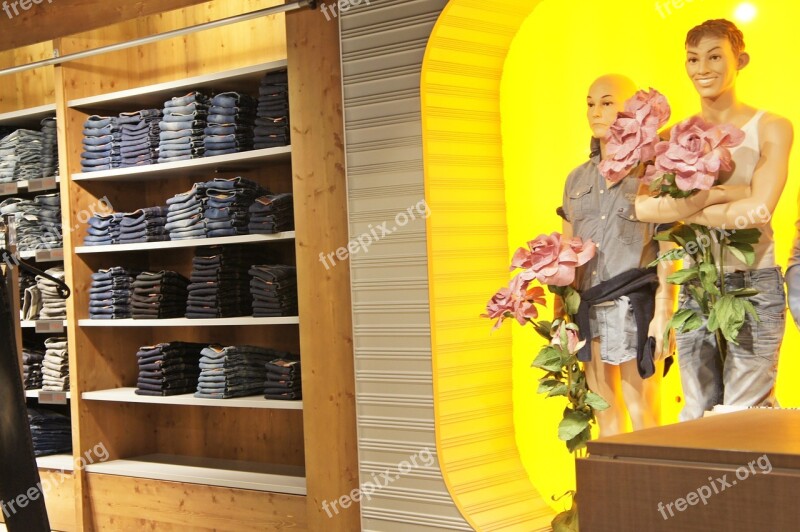 Clothing Shop Jeans Pants Mannequin