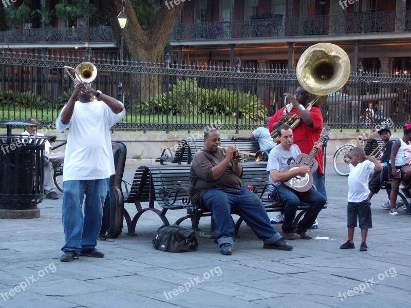 Musicians Street Performers African American New Orleans Free Photos