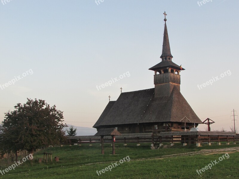 Church Wood Transylvania Old Romania