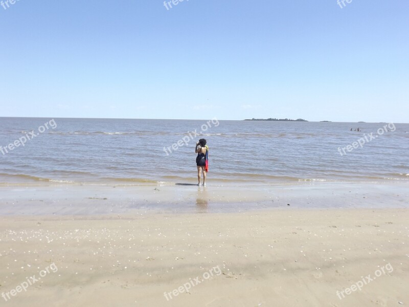 River Water Horizon Women Girl