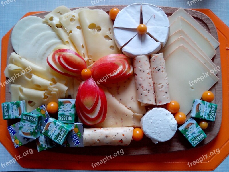 Cheese Käseplatte Buffet Cheese Plate Food