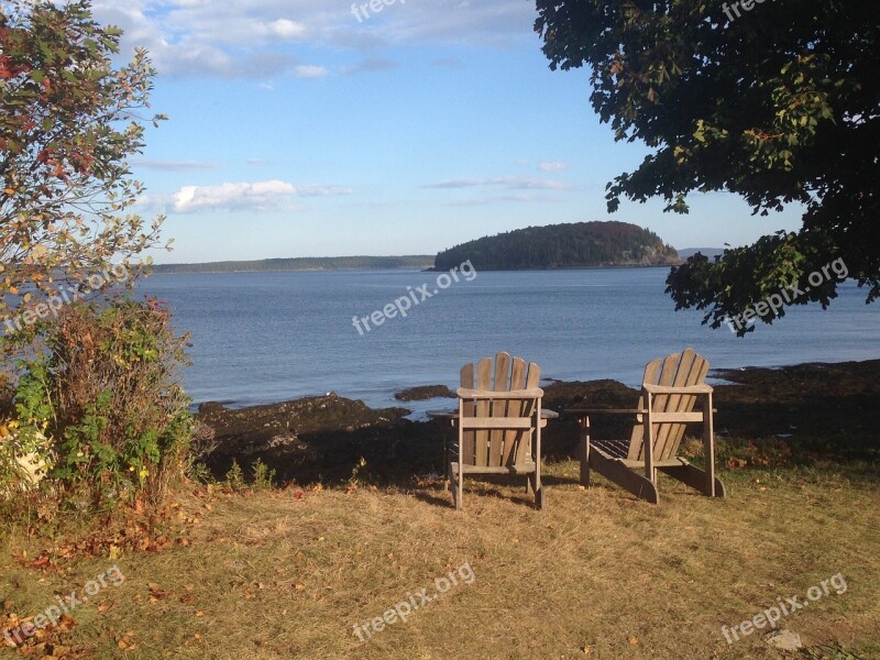 Bar Harbor Massachusetts Atlantic Scenic Serene