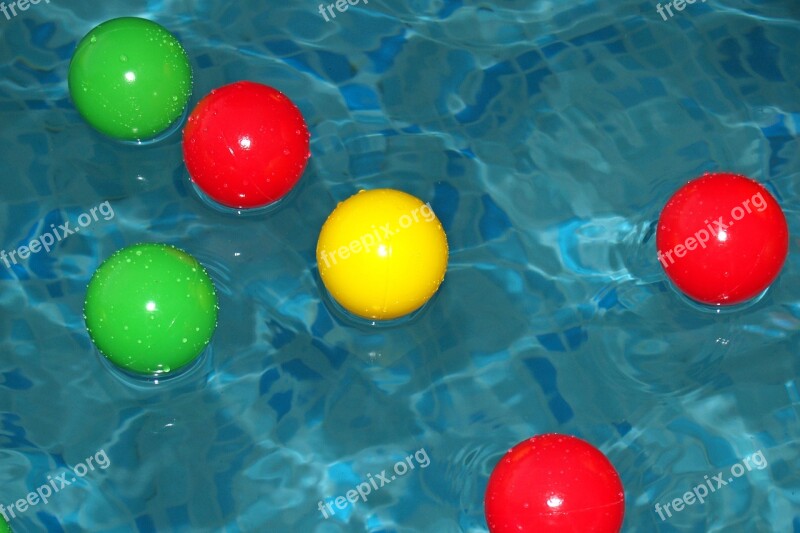 Pool Swimming Balls Colorful Floating