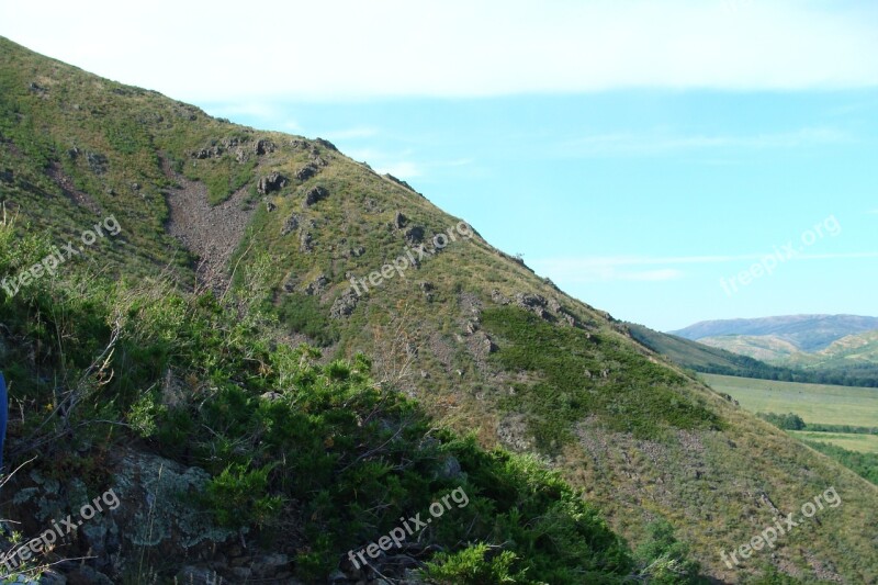 Landscape Mountains Height Nature Clouds