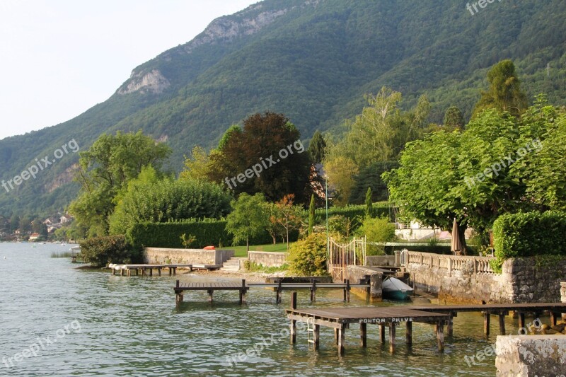 Annecy Lake House Water's Edge Free Photos