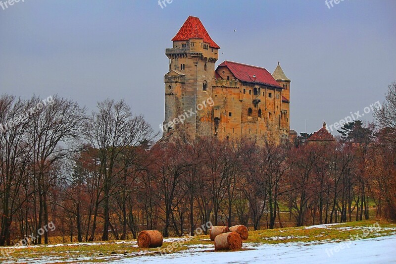 Burg Lichtenstein Castle Middle Ages Knight's Castle Hdr Image