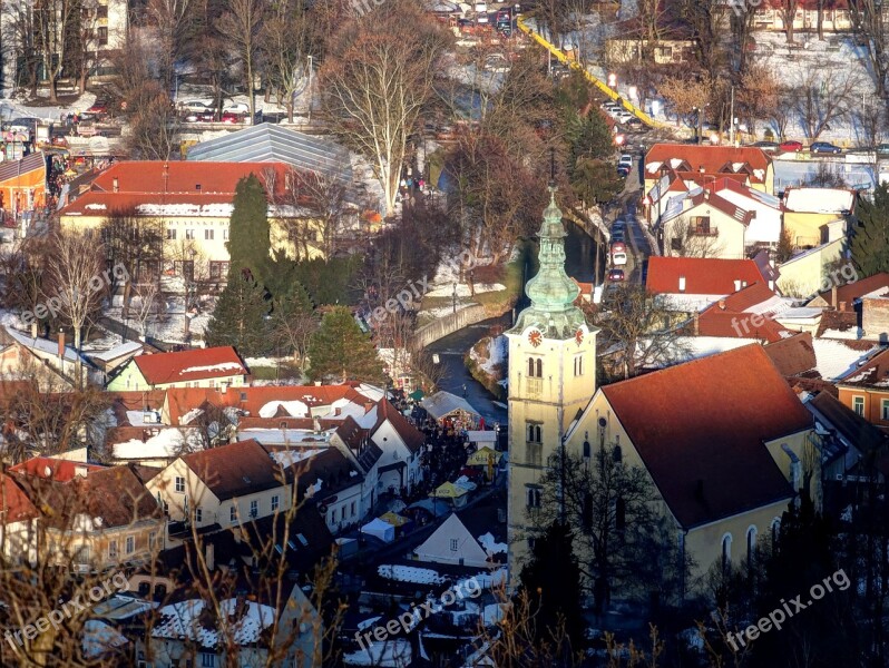 Croatia Samobor Landscape Postcard Panoramic