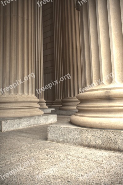 Marble Columns Pillars Greek American