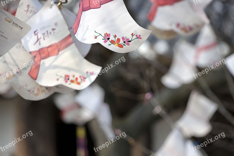 Folk Village Republic Of Korea Socks In The New Year Hope