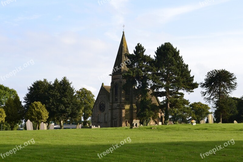 Churchyard Scene Graveyard Old Religion