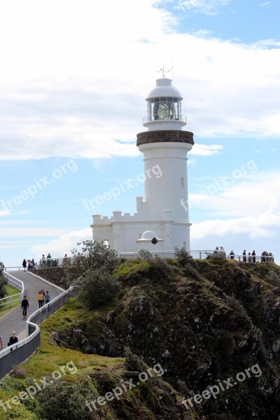 Lighthouse Beach Sun Travel Landscape