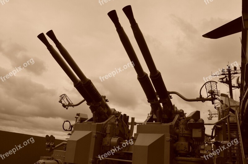 Warship Ship War Cannons Threat