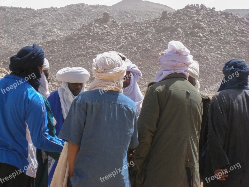 Algeria Sahara Tuareg Meeting Turbans