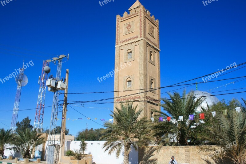 Algeria Mosque Minaret Islam Antennas