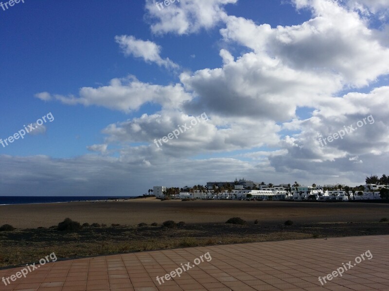 Canary Lanzarote Beach Free Photos