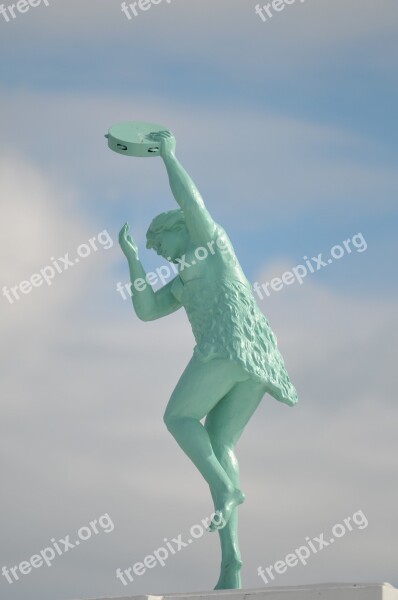 Statue Whitley Bay Spanish City Figure Sky