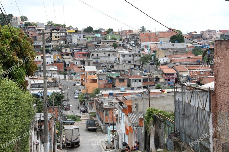 Brazilian Reality Brazil City Of Carapicuiba City Favela Slum