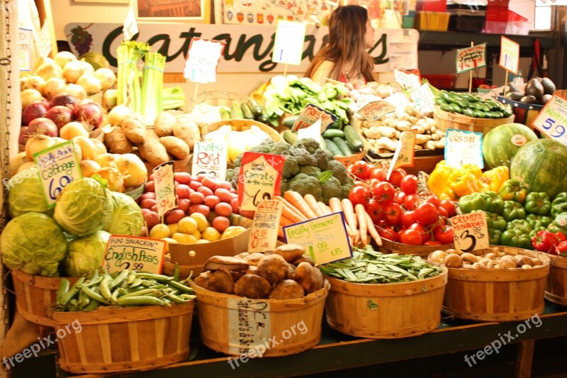 Canada Vancouver Market Fruit Free Photos