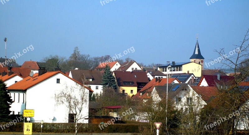 Hausen Village Church View Free Photos