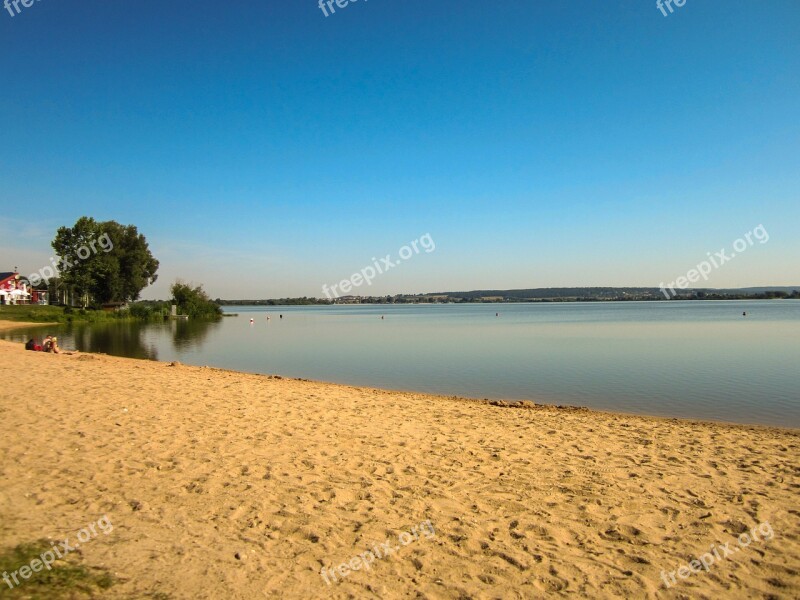 Beach Lake Altmuehlsee Swiss Francs Vacations