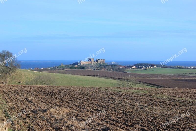 Bamburgh Castle Northumberland Ancient Monument Free Photos