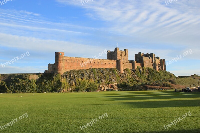 Bamburgh Castle Northumberland Castle Ancient Monument Free Photos