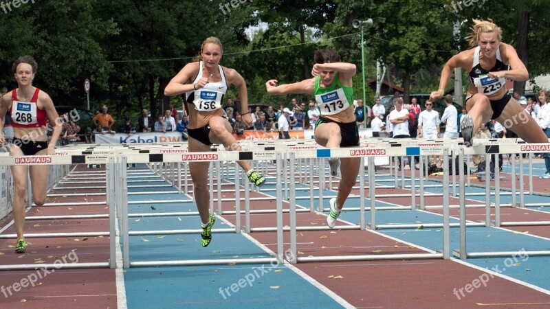 Athletics Sport Hurdles Free Photos