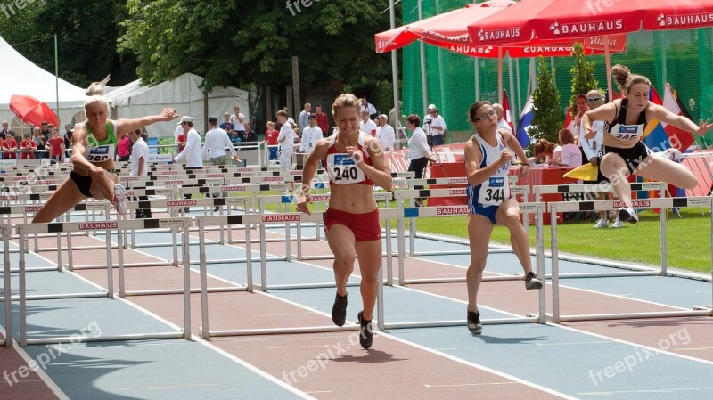 Athletics Sport Hurdles Free Photos