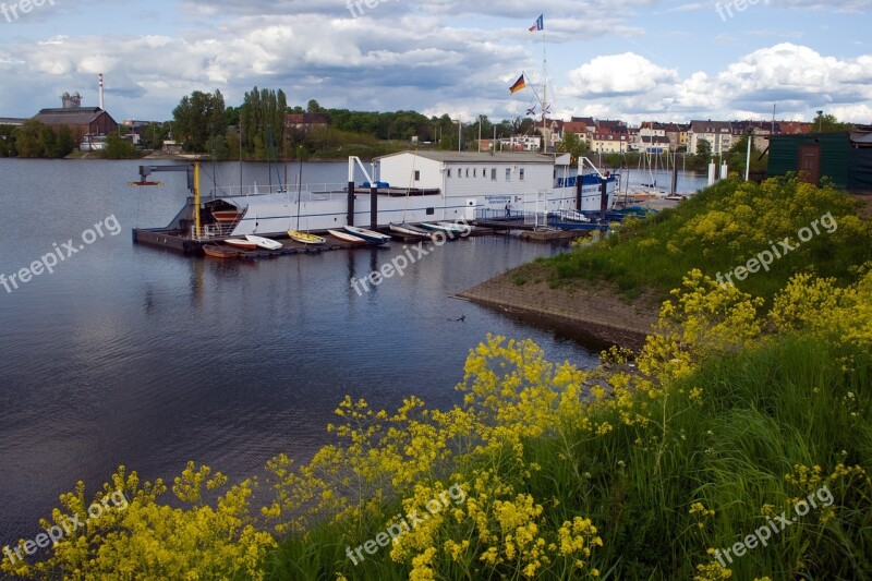 Old Rhine Rhine Mannheim Free Photos