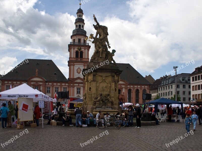 Mannheim Marketplace Town Hall Free Photos