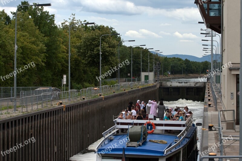 Mannheim Neckar Lock Free Photos