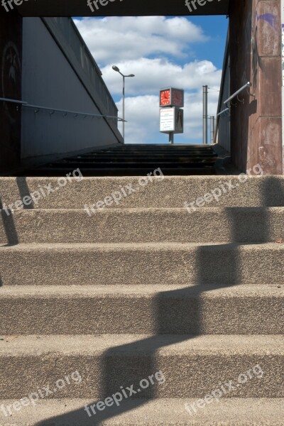 Stairs By Looking Shadow Free Photos