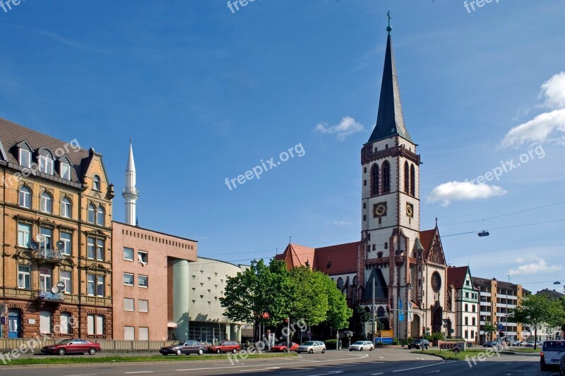 Mannheim Church Mosque Free Photos