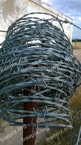 Wire Wired Metal Barbed Wire Barbed Wire Fence